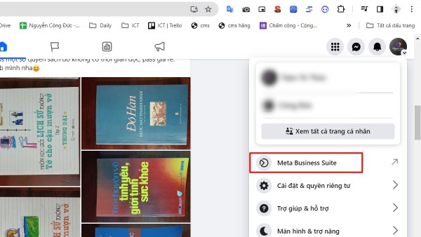 Mở Meta Business Suite