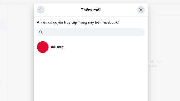 Nhấn Thêm người mới