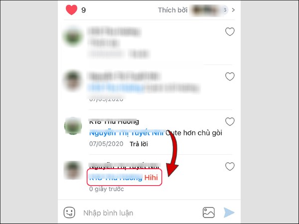 Zalo hiện không hỗ trợ tính năng tag tên trong bình luận