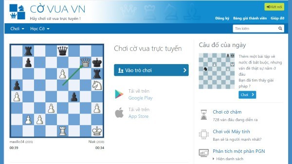Nền tảng game Cờ Vua VN 