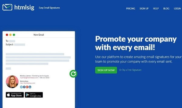 Mở HTMLSIG và chọn tạo chữ ký