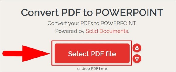 Nhấn Select PDF File