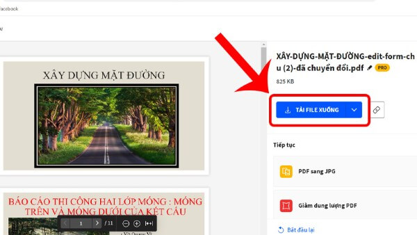 Nhấn TẢI FILE XUỐNG
