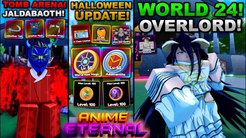 Anime Eternal Roblox là tựa một game auto-clicker về đề tài anime 