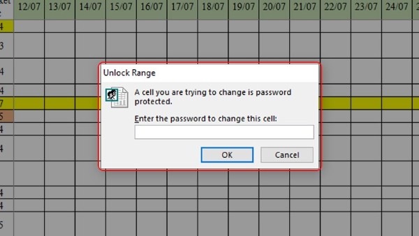 Nhập mật khẩu nếu muốn chỉnh sửa