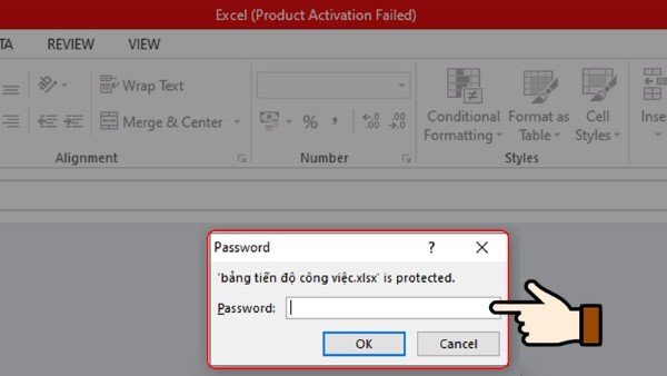 Nhập mật khẩu để hiển thị nội dung