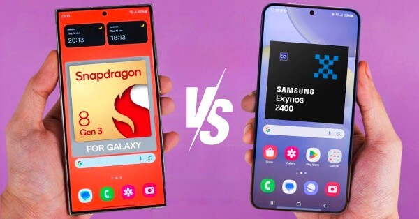 So sánh điểm số AnTuTu của Exynos 2400 và Snapdragon 8 Gen 3