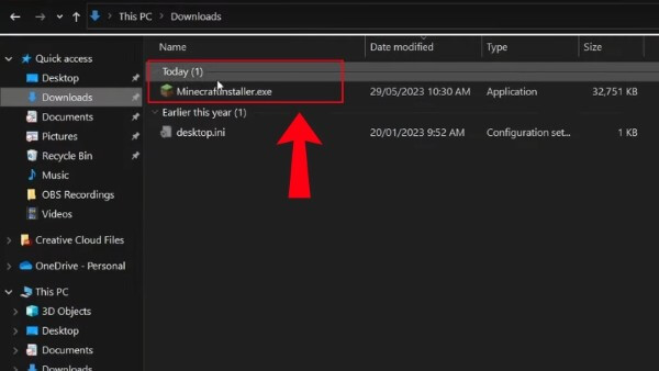 Nhấp đúp vào file vừa tải về