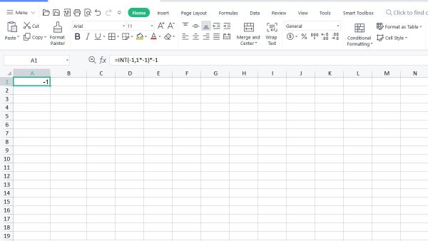 Hàm INT trong Excel sẽ làm tròn xuống đến số nguyên gần nhất 