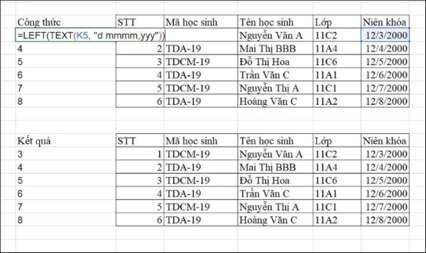 Một số lỗi khi dùng LEFT phổ biến và cách khắc phục