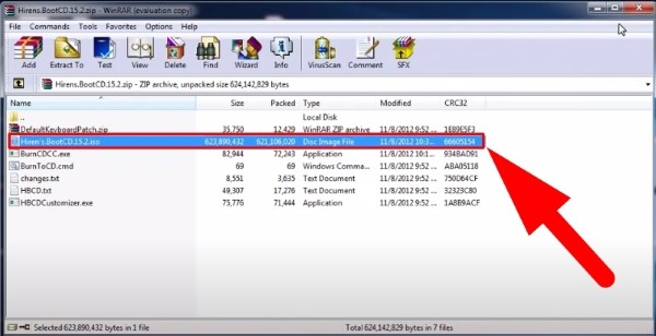 Tải file Hiren’s Boot ISO và giải nén