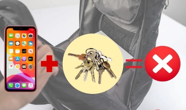 Không để iPhone chung với các vật sắc nhọn