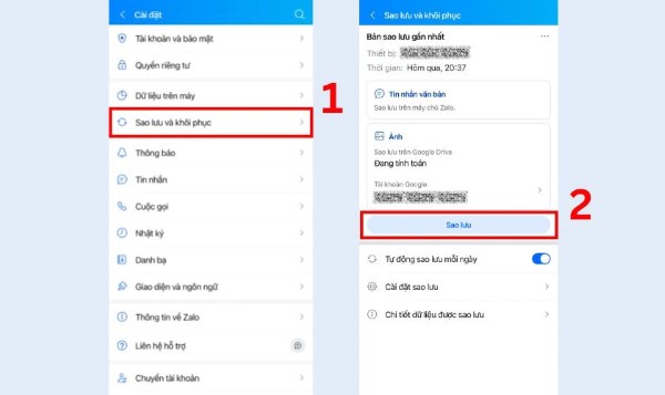 Một số lưu ý khi khôi phục tin nhắn Zalo đã xóa chưa được sao lưu trên iPhone