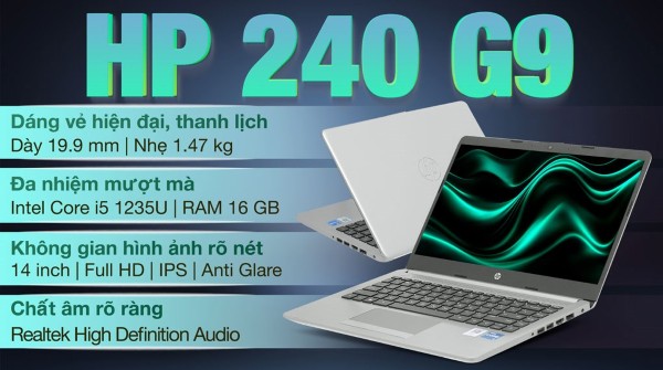 Laptop HP 240 G9 i5-1235U/8G/512GSSD/14.0FHD (9E5W3PT)