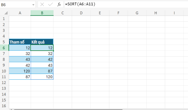 Công thức mảng hoạt động lại bình thường