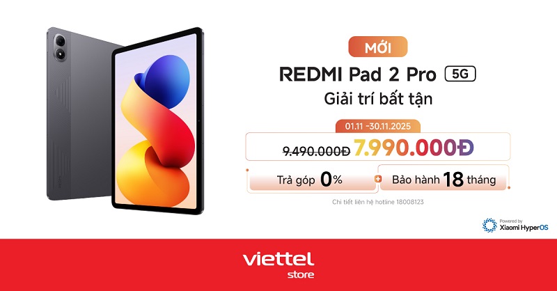 mở bán Redmi Pad 2 Pro 5G