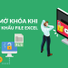 mở khóa file excel khi quên password