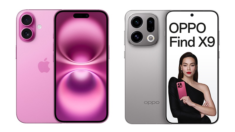 nên mua iPhone 16 hay OPPO Find X9