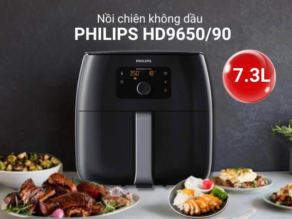 Nồi chiên không dầu Philips HD9650/91 (7.3L)
