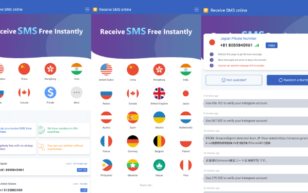 Người dùng nhập số vào ứng dụng cần đăng ký