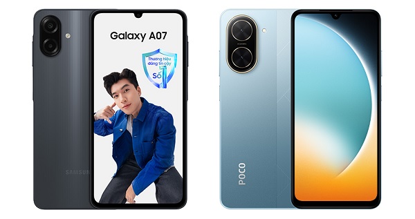 So sánh Galaxy A07 và Xiaomi POCO C71