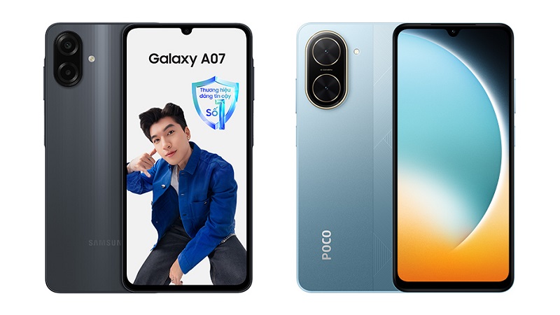 So sánh Galaxy A07 và Xiaomi POCO C71