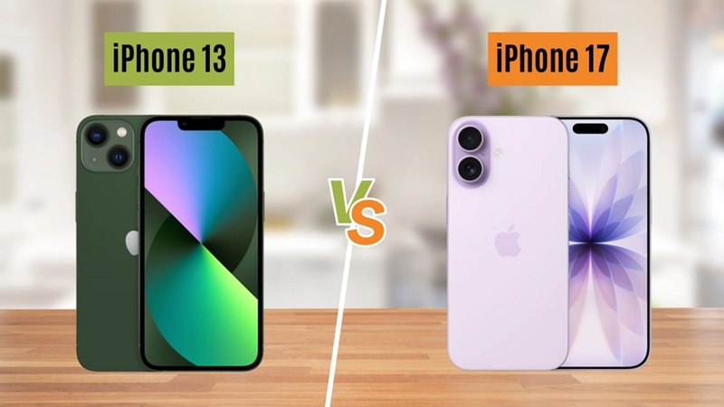 So sánh thiết kế iPhone 17 và iPhone 13