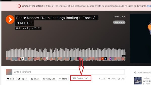 Nhấn nút Free Download