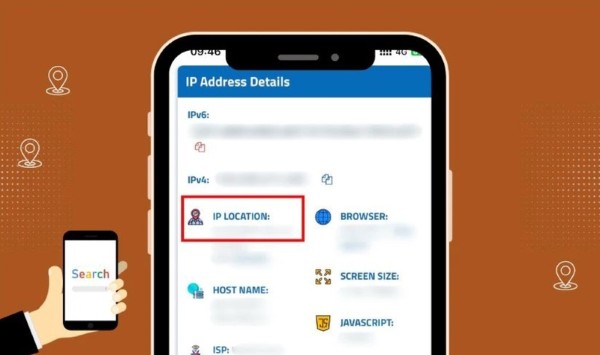 Truy cập trang iplocation.net