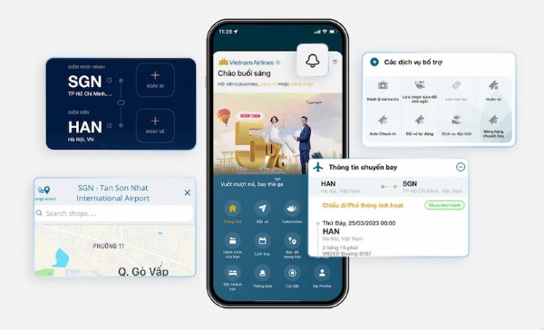 Sử dụng ứng dụng theo dõi chuyến bay của các hãng hàng không