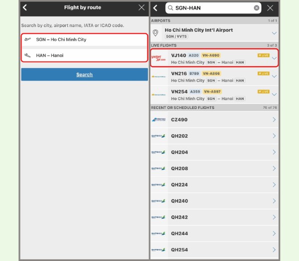 Nhập tên thành phố, tên sân bay hoặc mã IATA/ICAO