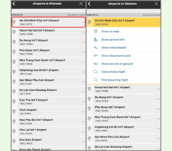 Chọn quốc gia cần tìm