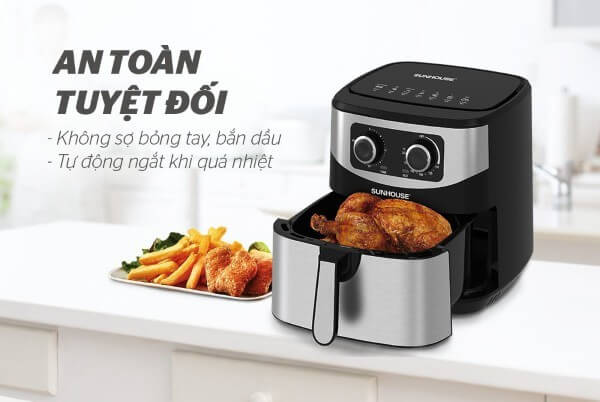 Nồi chiên không dầu 9L Sunhouse SHD4035 