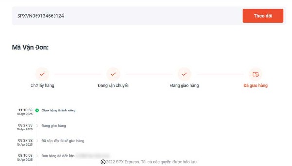 Nhấn “Theo dõi” 