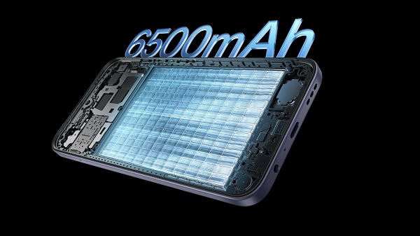 Viên pin 6.500 mAh là điểm mạnh của máy