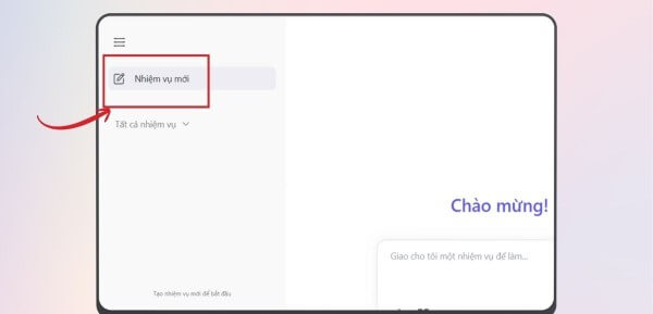 Chọn Nhiệm vụ mới 