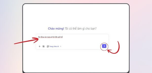 Nhập chủ đề hoặc tải lên tài liệu liên quan tại phần mô tả