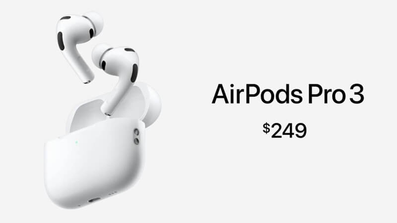 AirPods Pro 3 có giá khởi điểm từ 6.799.000 VNĐ