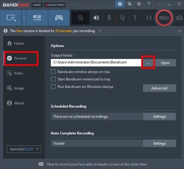 Chọn mục General > nhấn biểu tượng dấu 3 chấm