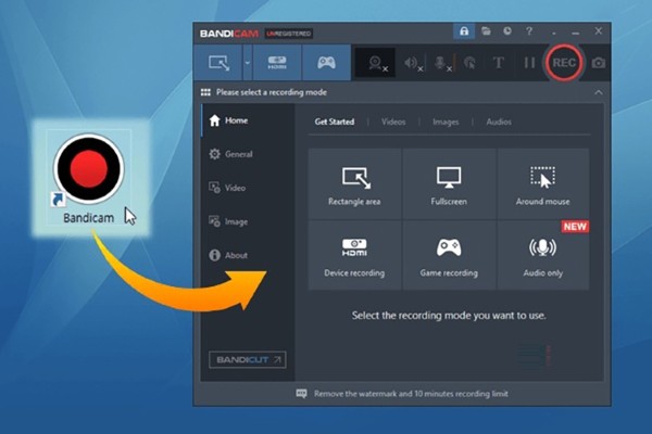 Công cụ Bandicam được phát triển bởi hãng Bandicam