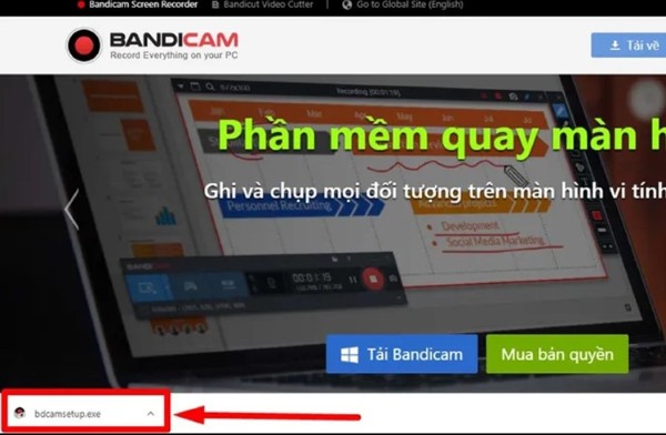 Nhấn vào tệp .exe
