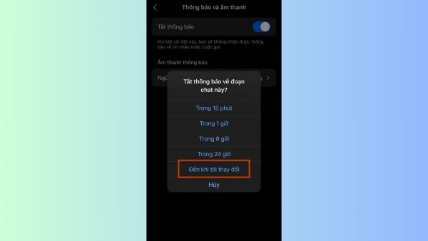 Điều chỉnh tắt thông báo Meta AI trên Messenger 