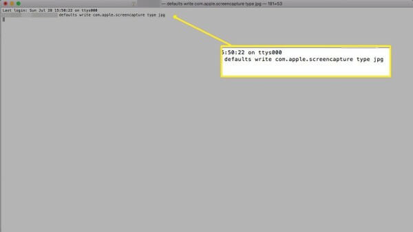 Nhập câu lệnh chuyển định dạng