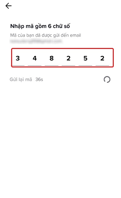 Cách lấy lại tài khoản TikTok bằng Email bước 7