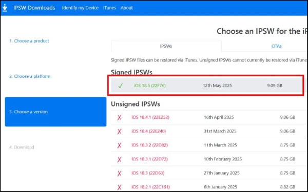 Kiểm tra phiên bản iOS 18 còn dấu tick màu xanh lá hay không