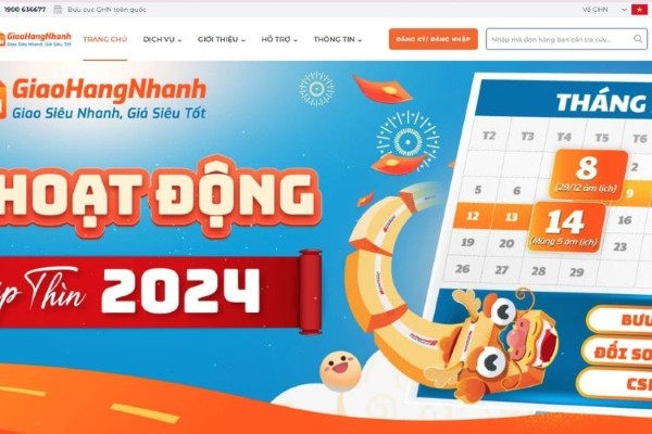Trang web tra cứu của Giao hàng nhanh