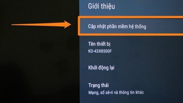 Tiến hành cập nhật phần mềm hệ thống mới 