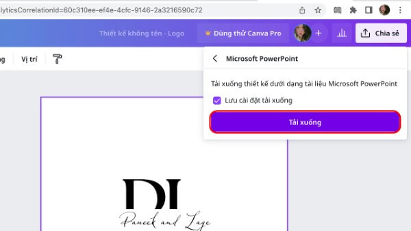 Chọn Tải xuống