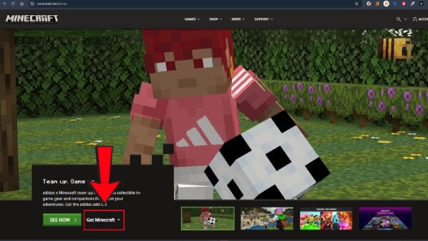 Chọn Get Minecraft