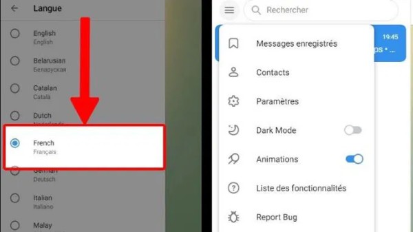 Chọn ngôn ngữ muốn đổi